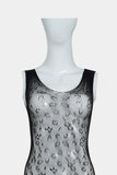 Black Sleeveless Fishnet Bodystocking