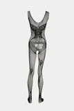 Butterfly Lace Fishnet Bodystocking – Black