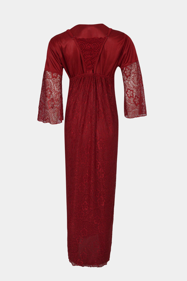 Elegant Red Lace Nightwear Set – Sensual & Comfortable