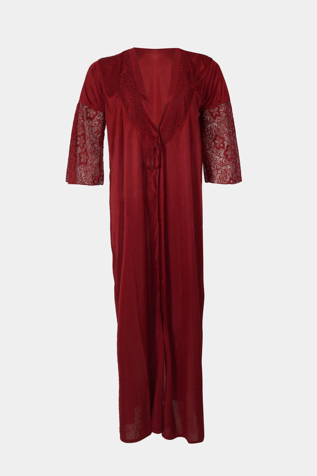 Elegant Red Lace Nightwear Set – Sensual & Comfortable