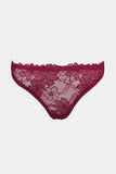 Elegant Lace Underwire Bra – Deep Wine Red