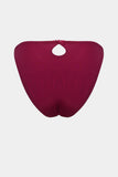 Elegant Lace Underwire Bra – Deep Wine Red
