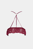 Elegant Burgundy Lace Bralette – Sexy & Comfortable